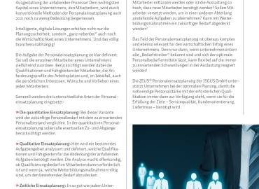 Whitepaper zu ZEUS® Personaleinsatzplanung
