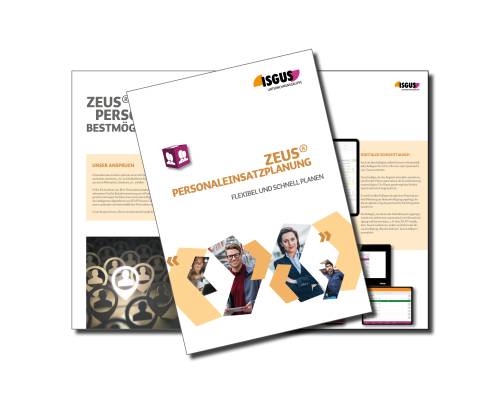 Broschüre zu ZEUS® Personaleinsatzplanung