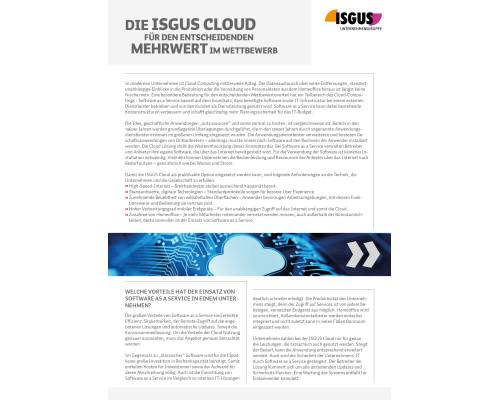Whitepaper zu der ISGUS Cloud 