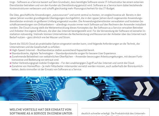 Whitepaper zu der ISGUS Cloud - schweben Sie über den Wolken
