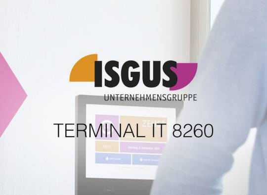 IT820 Terminal von ISGUS im Einsatz