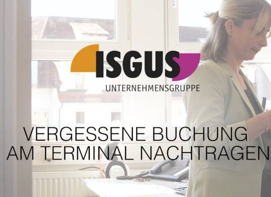 IT8210 Terminal von ISGUS im Einsatz