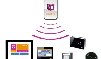 ZEUS® smartID - Buchen Sie mittels der App Ihre Arbeitszeit und bedienen Sie Türen