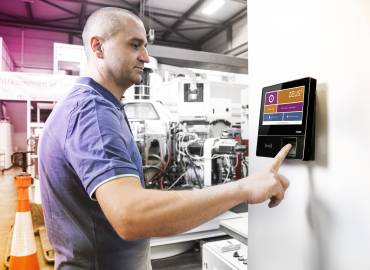 ISGUS Terminal Zeiterfassung IT8210 Fingerprint Fertigung Produktion 