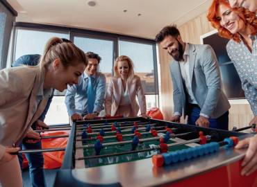 Team Tischfußball Kicker Pause Spaß