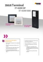 ISGUS Terminal IT 4100 SP und IT 4100 SSS Datenblatt