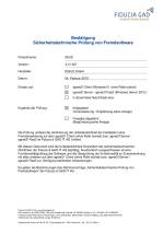 Fiducia Zertifikat - Sicherheitstechnische Prüfung