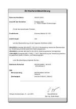 Konformitätserklärung Externes Netzteil 24V DC